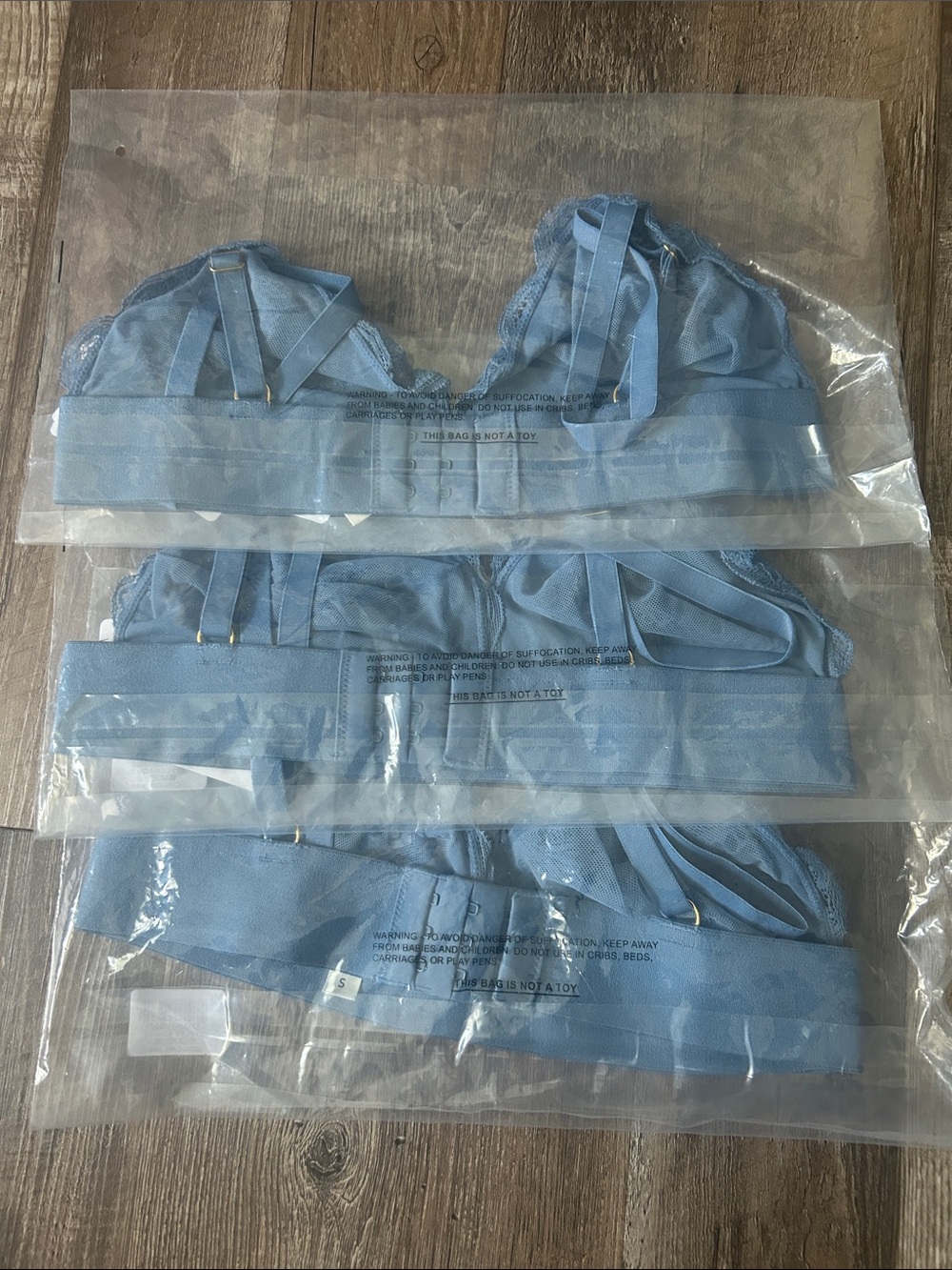 Lively Light Blue Lace Bralette - Soft Blue